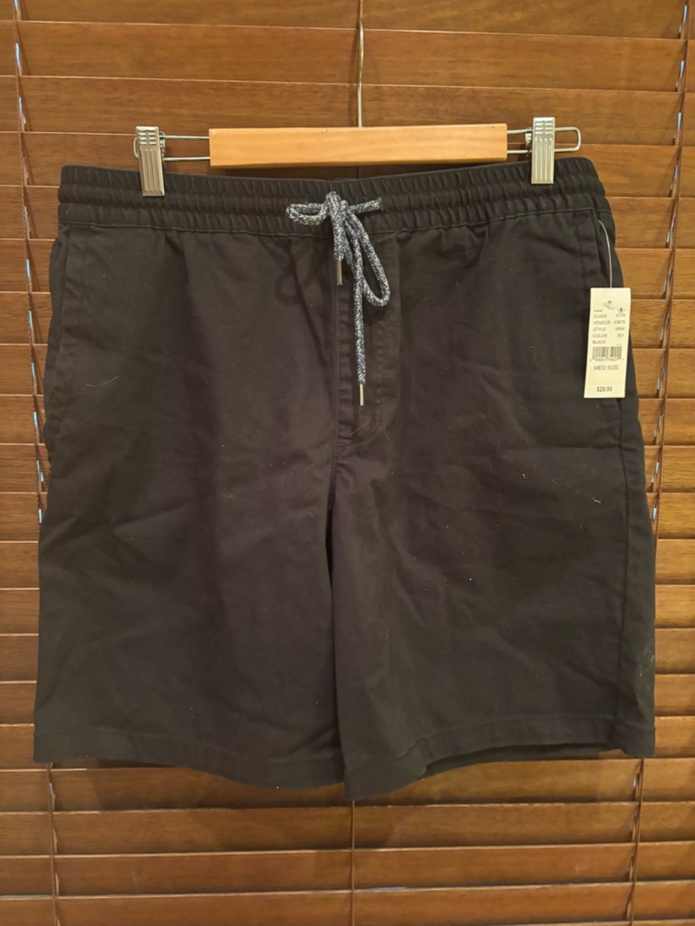 PacSun Navy Flat Front Drawstring Shorts